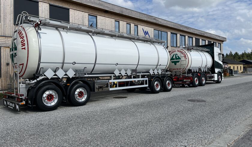 Grønaasen Transport AS - 15,000 litre chemical tanker superstructure and 30,000 litre trailer