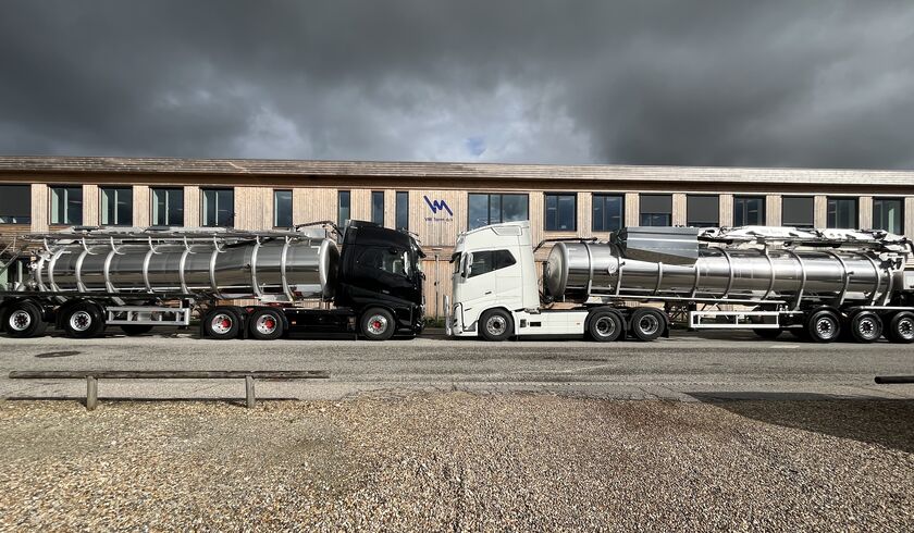 Hardanger Biogas - 33,000 litres and 27,500 litres liquid manure tanker semi-trailers