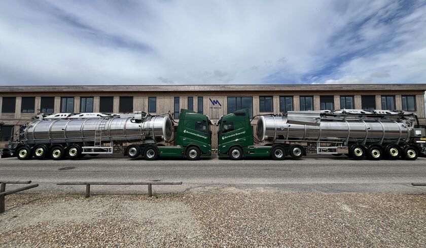 Bornholms Bioenergi ApS – 2 x 39,000-litre slurry tank semitrailers
